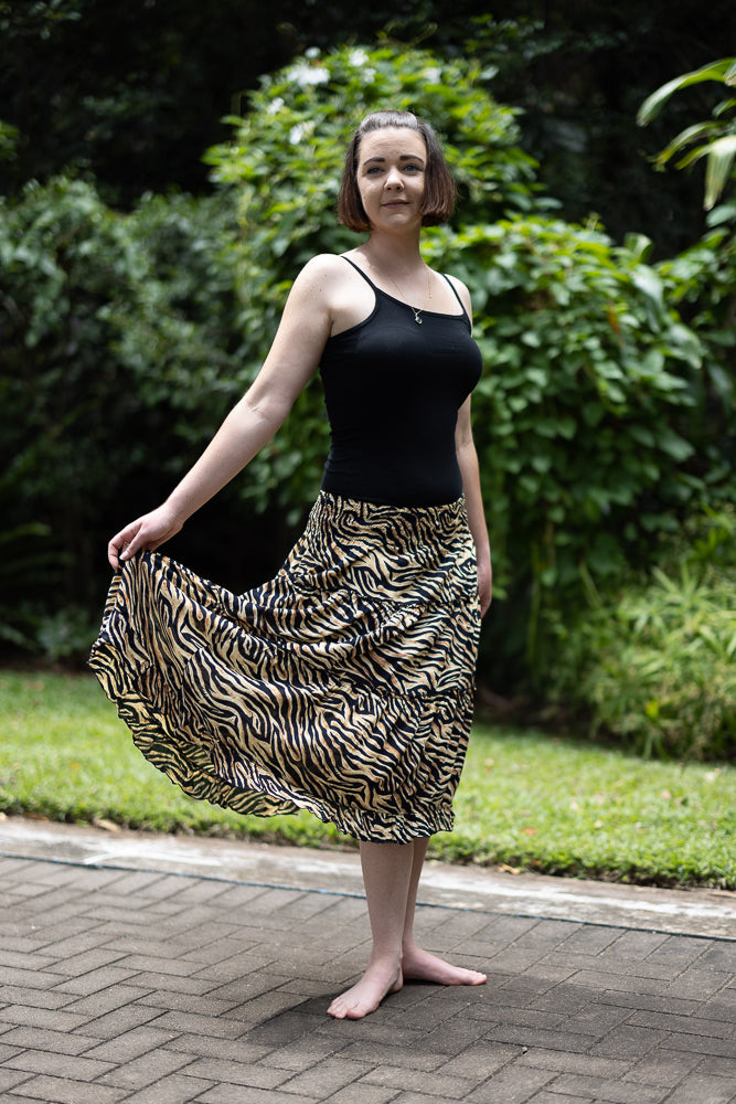 skirt mid length Animal Print