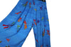 Pants Full Length Pockets Blue Rainbow Butterflys