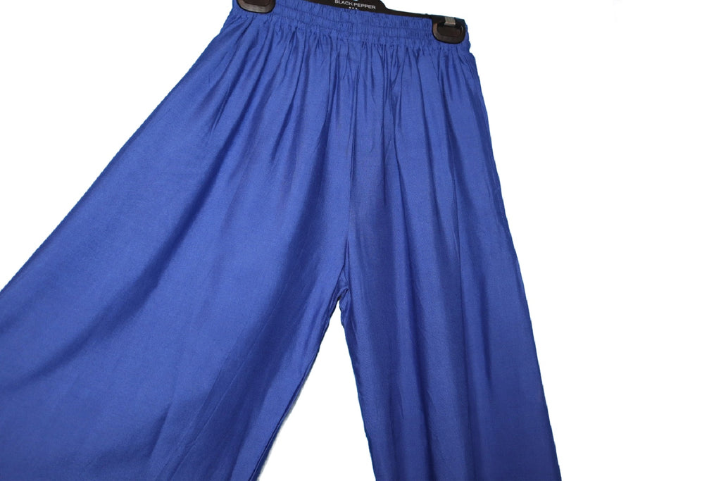 Pants Full Length Pockets Royal Blue