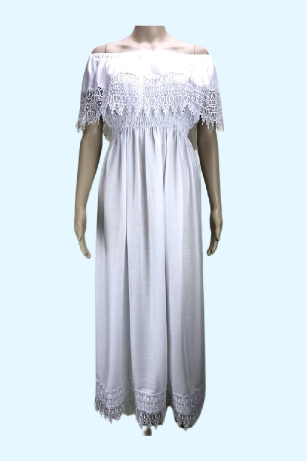 Maxi Lace Dress White