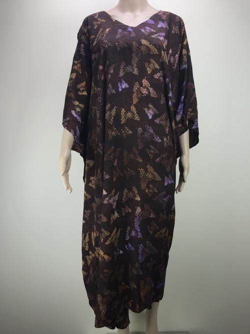 Kaftan Butterfly brown and purple