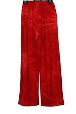 Pants Full Length Pockets Red Tie Dye