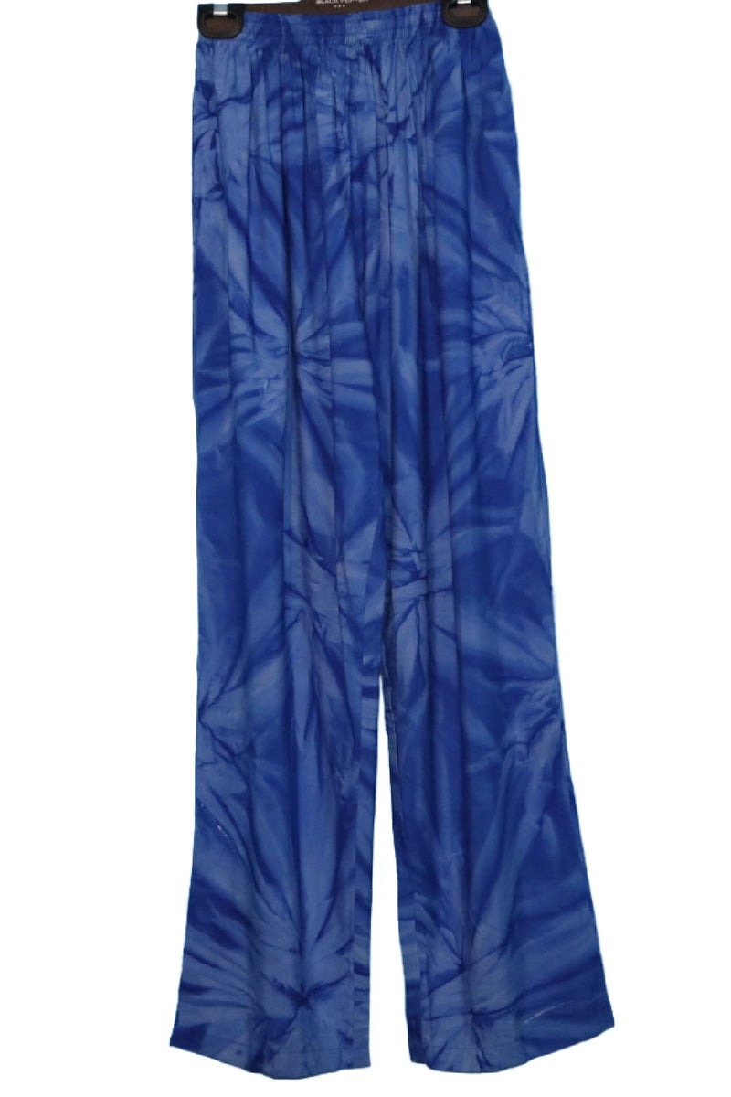 Pants Full Length Pockets Royal Blue Tie Dye