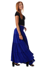 Gypsy inspired Maxi Skirt - Blue