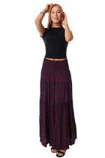 Gypsy inspired Maxi Skirt - Purple