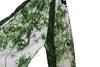 Pants Full Length Pockets White Green Tie Dye