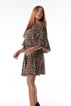 Butterfly Dress with Pockets - Leopard