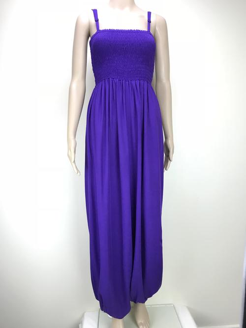 harem jumpsuit - purple