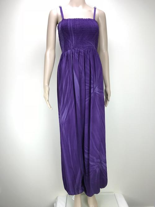 harem style jumpsuit - tie dye purple
