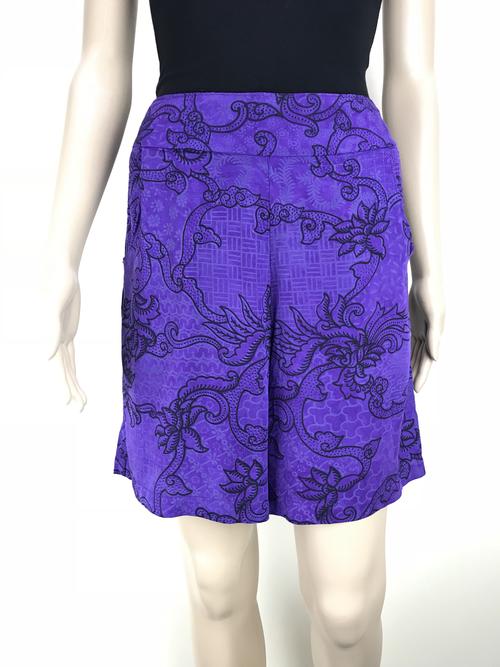 shorts fern purple black