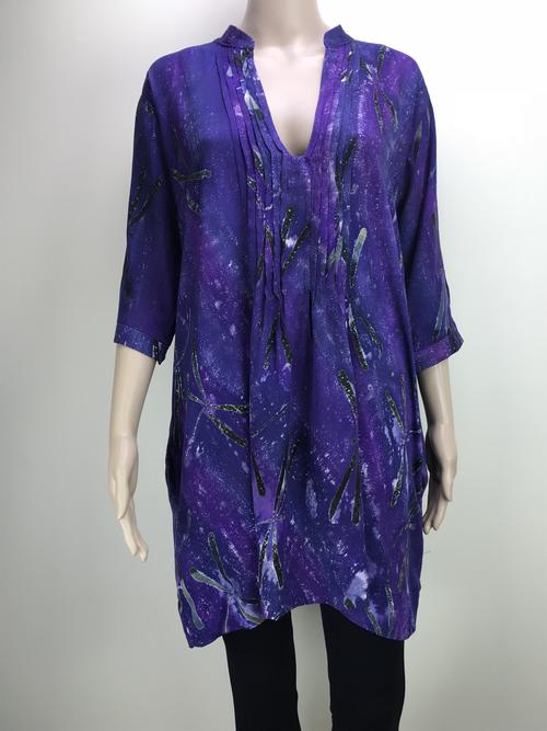 tunic top - dragonfly purple